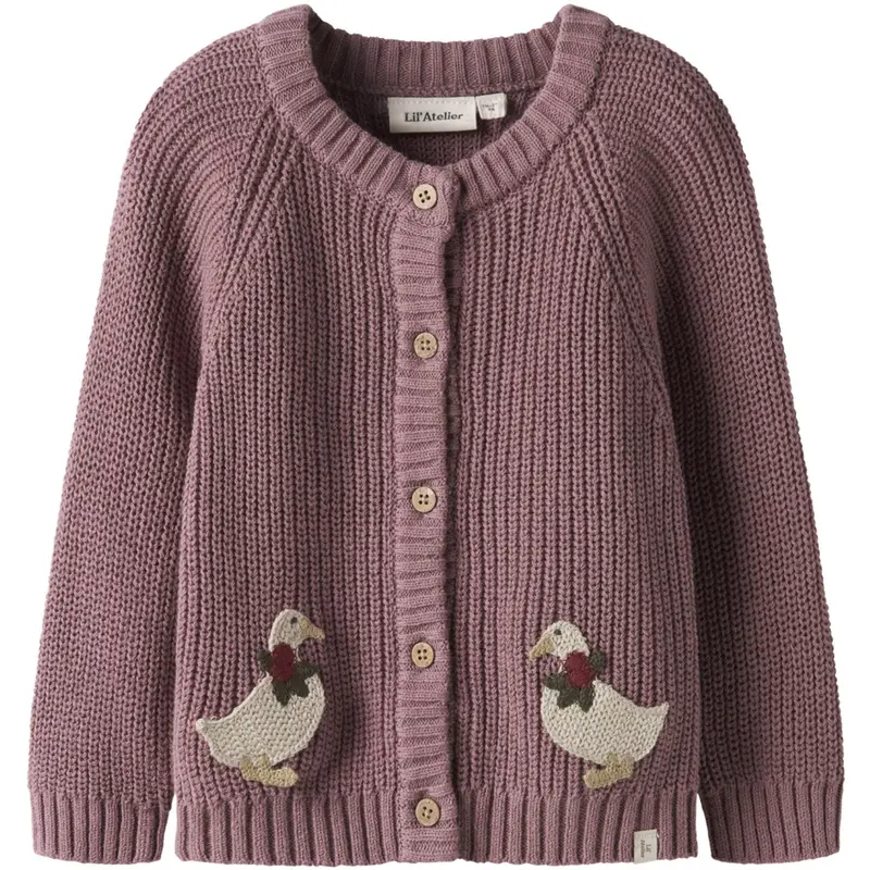 Lil'atelier Nostalgia Rose Nmfemlen Lak Ls Strik Card Lil 1