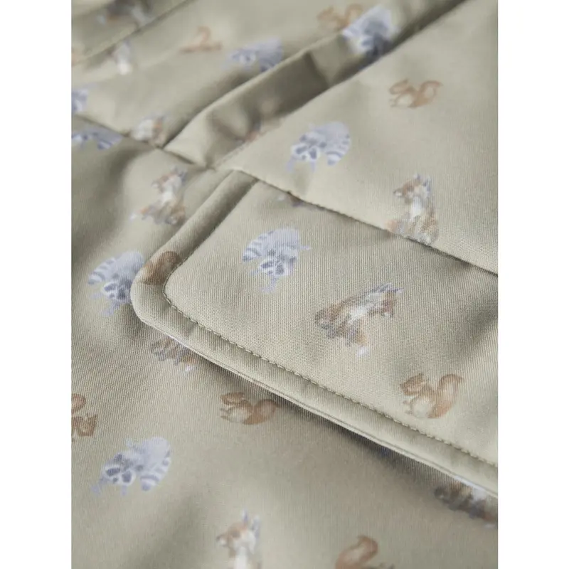 Lil'atelier Overland Trek Animals Nbmlasnow05 Jkt Aop Fo Lil 5