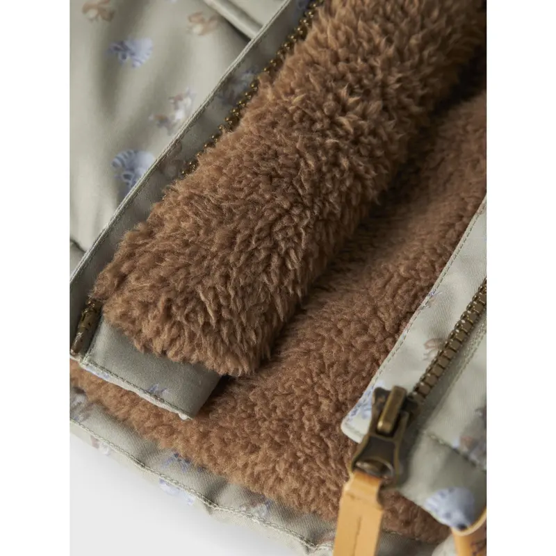 Lil'atelier Overland Trek Animals Nbmlasnow05 Jkt Aop Fo Lil 6