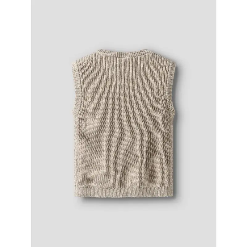 Lil'atelier Oxford Tan Melange Nmmrokko Strik Vest Lil 5