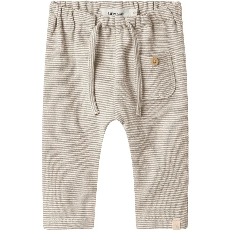 Lil'atelier Oxford Tan Nbmfeng Loose Bukser Lil 1