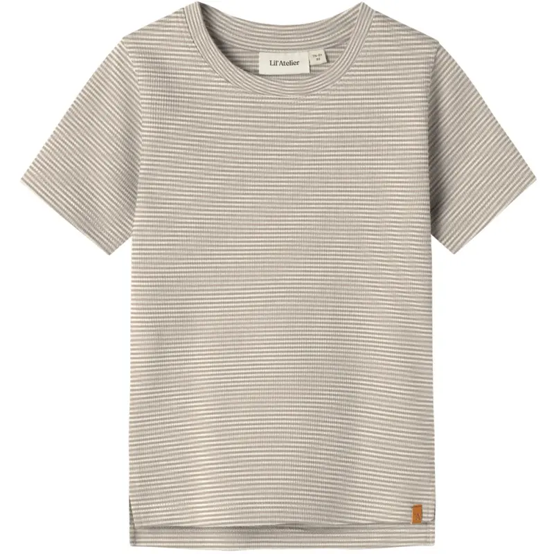 Lil'atelier Oxford Tan Nmmfeng Ss Slim Top Lil 1
