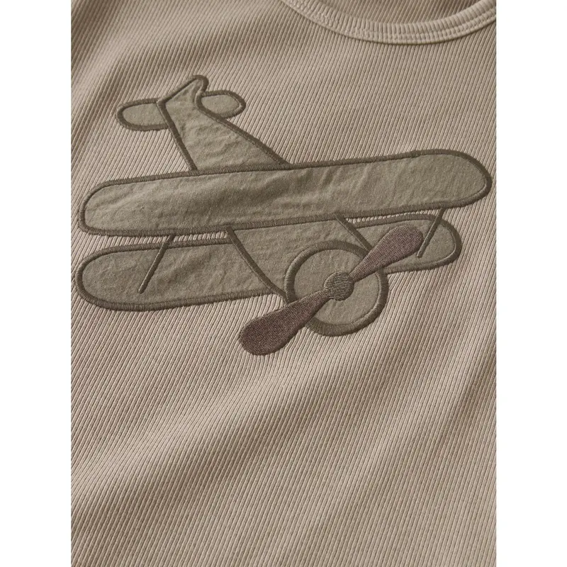 Lil'atelier Oxford Tan Nmmhalli His Ss Loose Top Lil 2