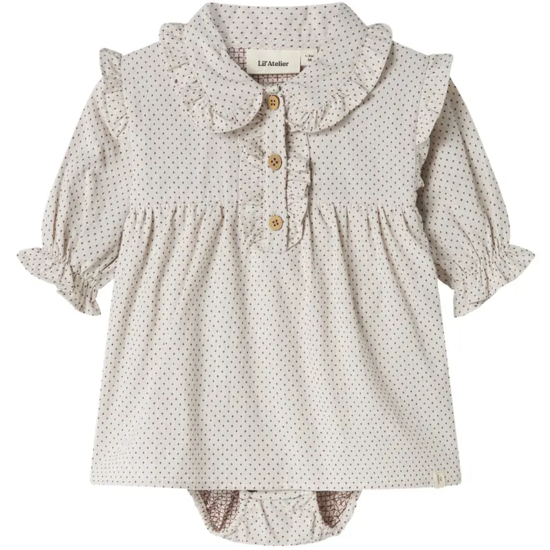 Lil'atelier Pastel Parchment Nbfolena Ls Loose Body Kjole Lil 1