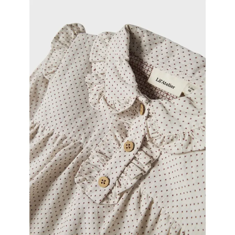 Lil'atelier Pastel Parchment Nbfolena Ls Loose Body Kjole Lil 3