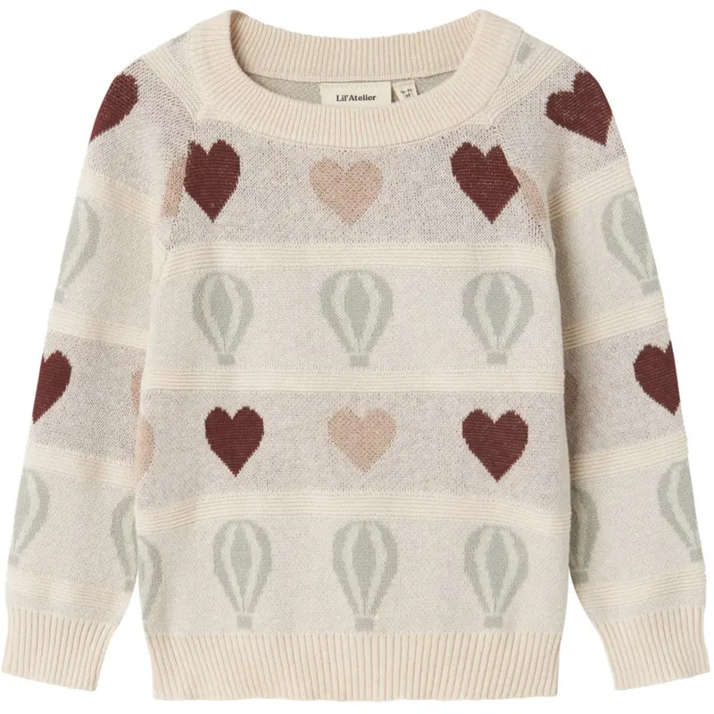 Lil'atelier Pastel Parchment Nmflamai Kis Ls Strik Lil 1