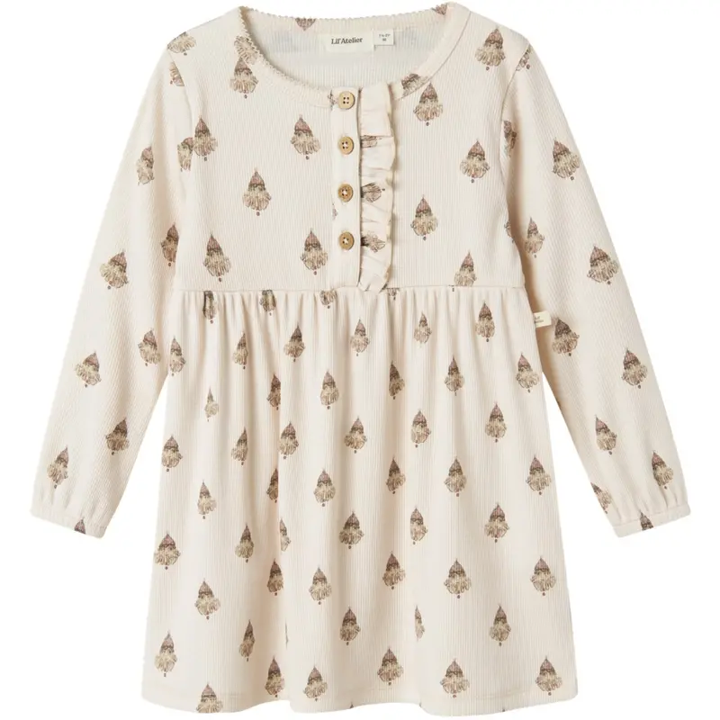 Lil'atelier Pastel Parchment Nmflavo Emi Ls Kjole Lil 1