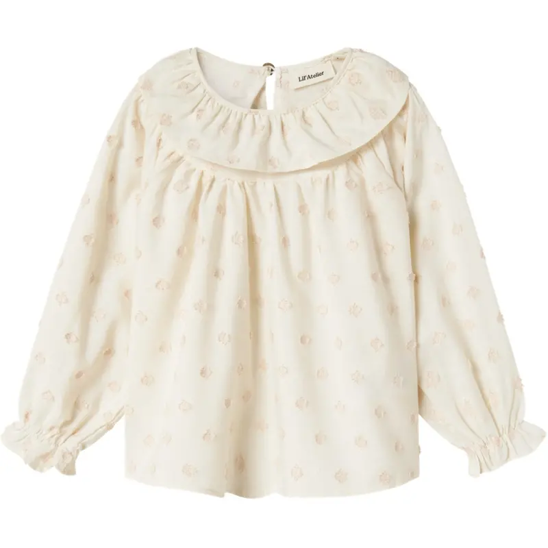 Lil'atelier Pastel Parchment Nmfnethe Ls Loose Skjorte Lil 1