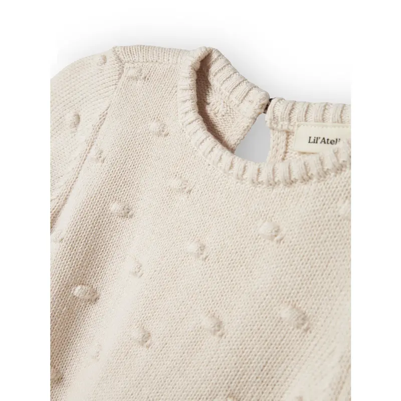 Lil'atelier Pastel Parchment Nmngable Ls Loose Strik Lil 4
