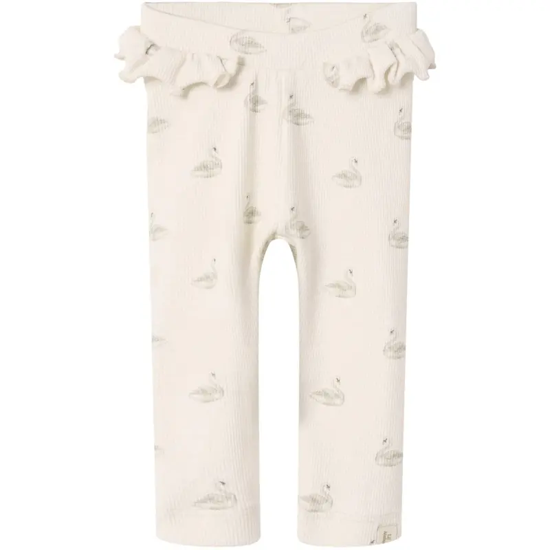 Lil'atelier Pastel Parchment Swan Nbfgavo Efi Slim Legging Lil Noos 1