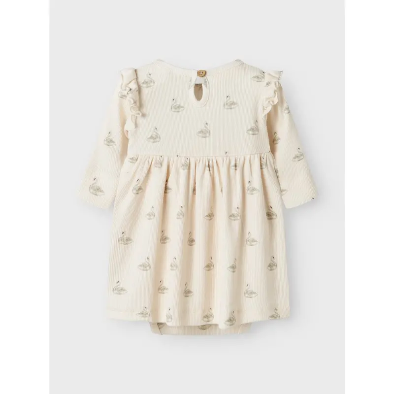 Lil'atelier Pastel Parchment Swan Nbfgavo Ege Ls Body Kjole Lil 3