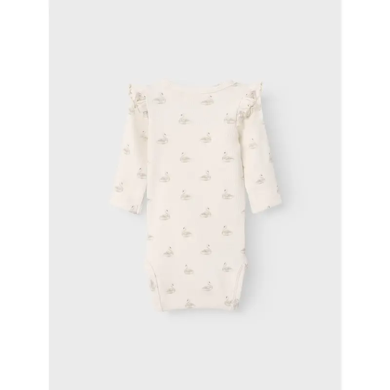 Lil'atelier Pastel Parchment Swan Nbfgavo Eko Ls Slim Body Lil Noos 4