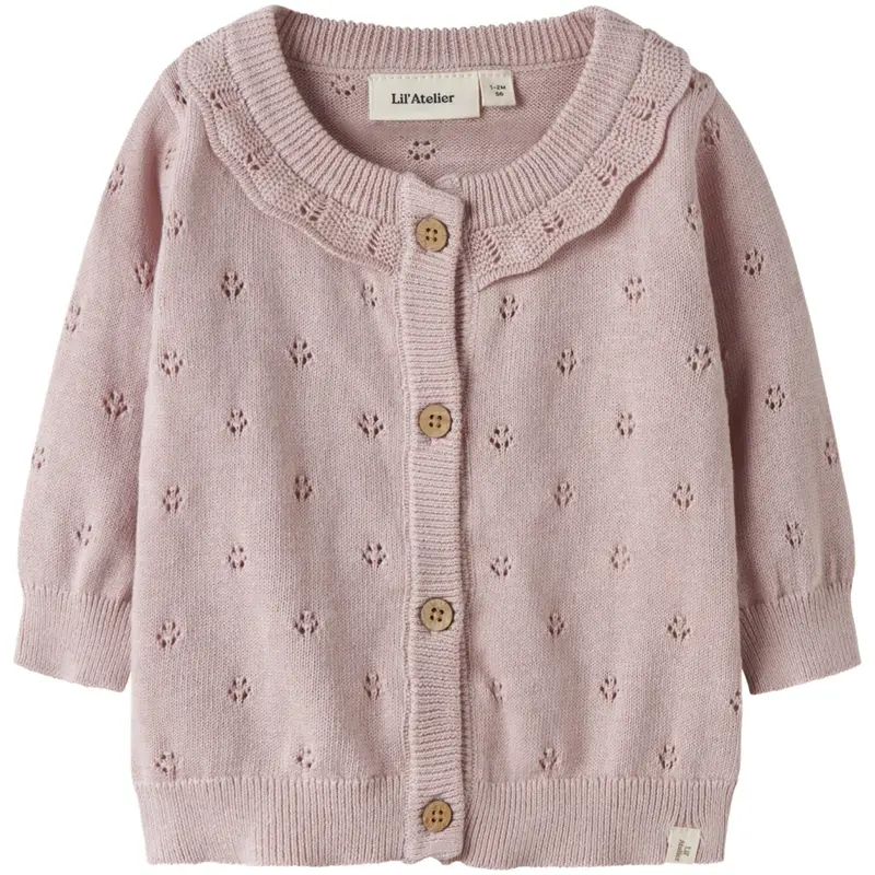 Lil'atelier Peach Whip Melange Nbfdorina Ls Strik Card Lil 1