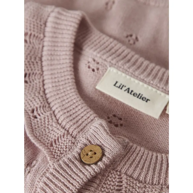 Lil'atelier Peach Whip Melange Nbfdorina Ls Strik Card Lil 2
