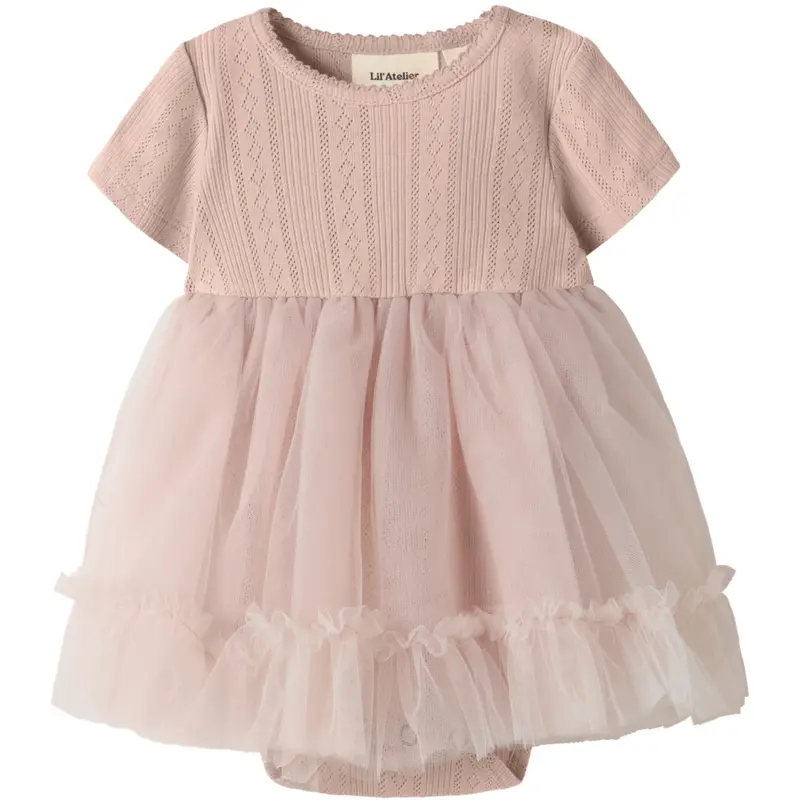 Lil'atelier Peach Whip Nbffanella Ss Body Tyl Kjole Lil 1