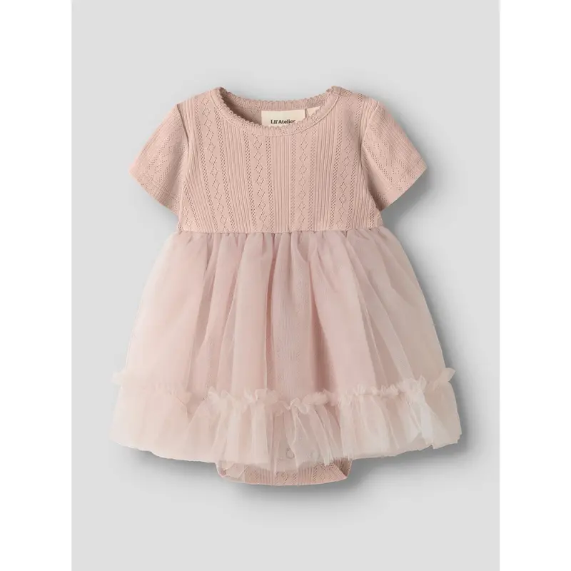 Lil'atelier Peach Whip Nbffanella Ss Body Tyl Kjole Lil 4