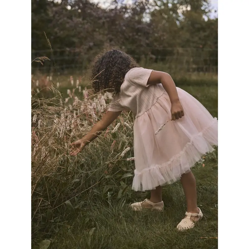 Lil'atelier Peach Whip Nmffanella Ss Tyl Kjole Lil 5