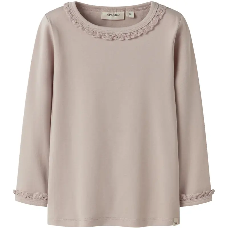 Lil'atelier Peach Whip Nmflayo Sup Ls Slim Top Solid Lil 1