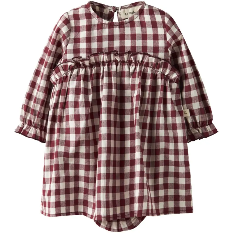 Lil'atelier Red Dahlia Nbfrio Ls Loose Body Kjole Lil 1