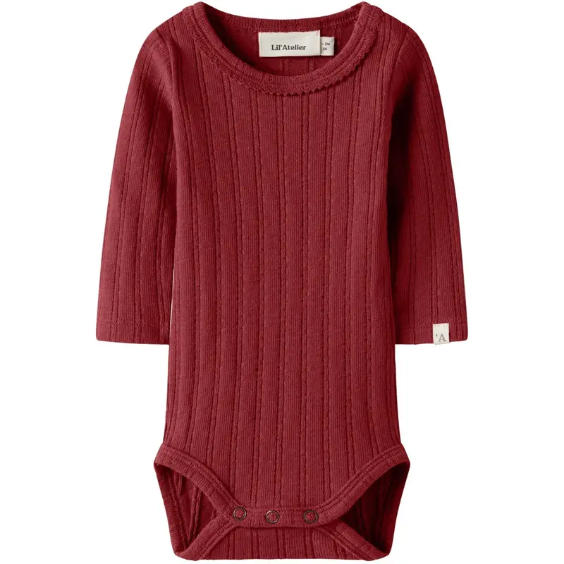 Lil'atelier Red Dahlia Nbfrita Sig Ls Slim Body Lil 1