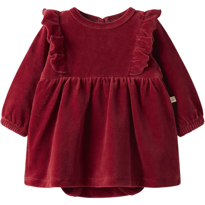 Lil'atelier Red Dahlia Nbfsaga Sag Ls Body Kjole Lil 1