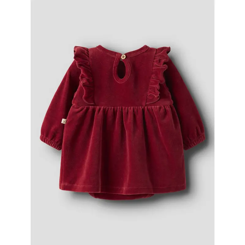 Lil'atelier Red Dahlia Nbfsaga Sag Ls Body Kjole Lil 2