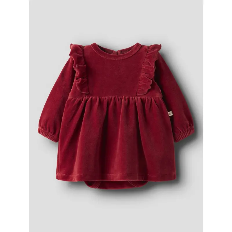 Lil'atelier Red Dahlia Nbfsaga Sag Ls Body Kjole Lil 3