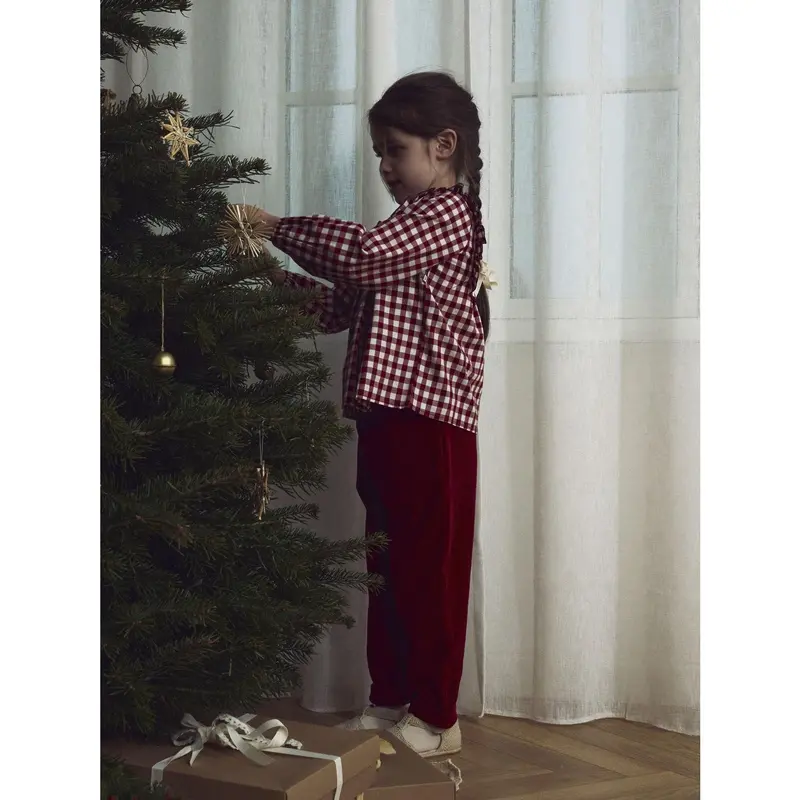Lil'atelier Red Dahlia Nmfsaga Sag Loose Bukser Lil 2