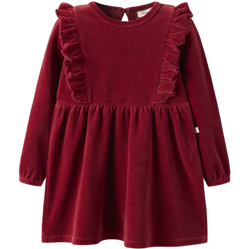 Lil'atelier Red Dahlia Nmfsaga Sag Ls Kjole Lil 1