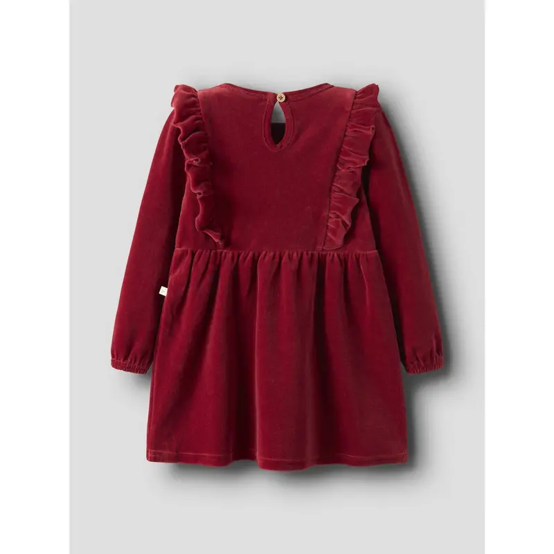 Lil'atelier Red Dahlia Nmfsaga Sag Ls Kjole Lil 2