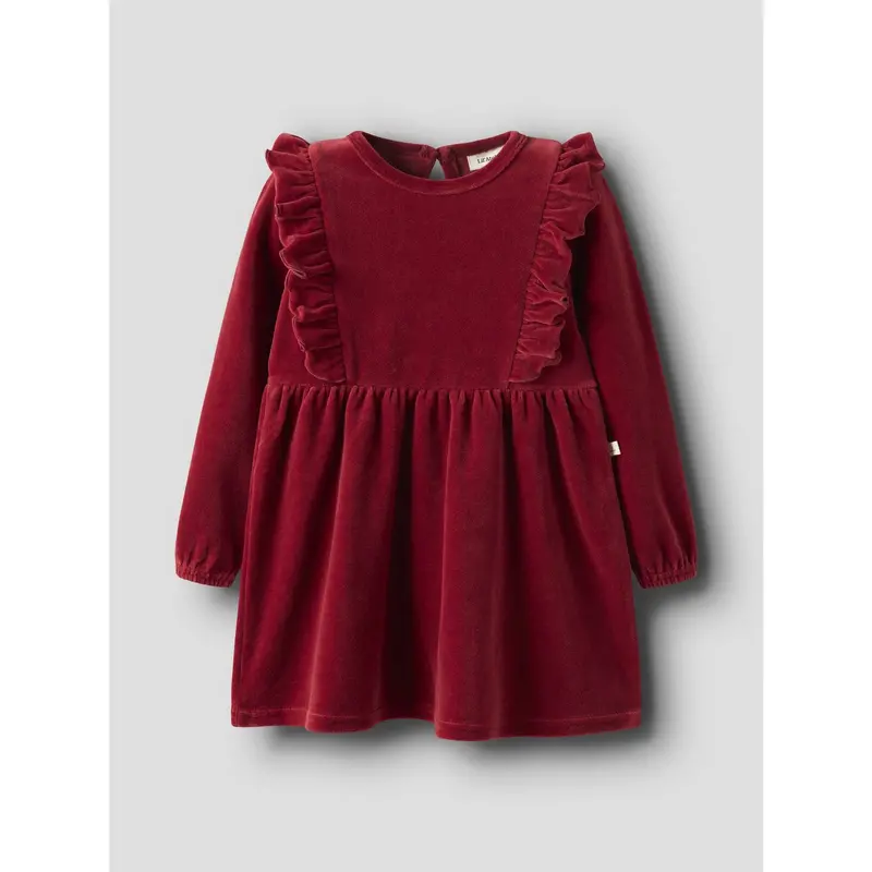 Lil'atelier Red Dahlia Nmfsaga Sag Ls Kjole Lil 3