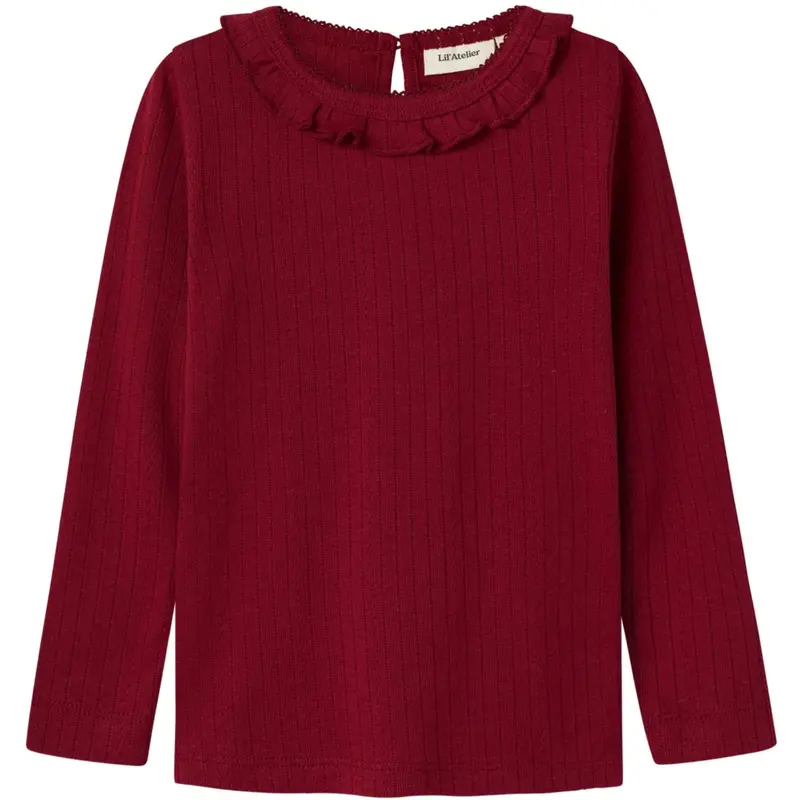 Lil'atelier Red Dahlia Rachel Nim Slim Bluse 1