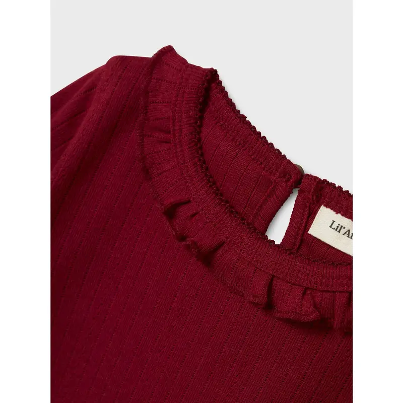 Lil'atelier Red Dahlia Rachel Nim Slim Bluse 2