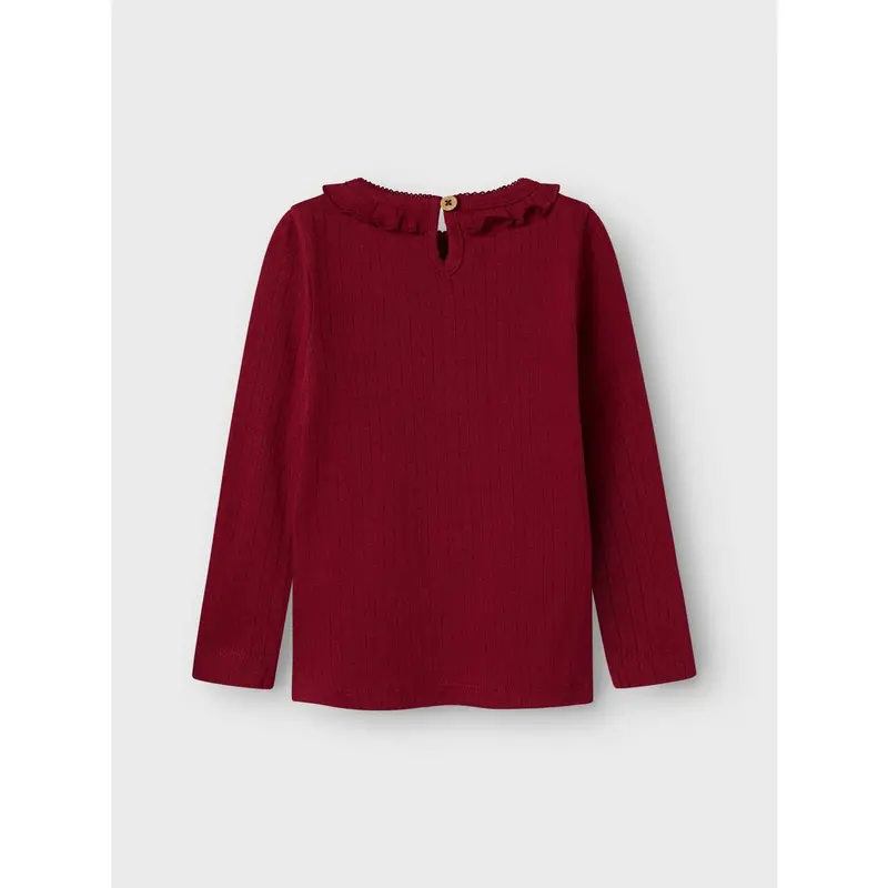 Lil'atelier Red Dahlia Rachel Nim Slim Bluse 3