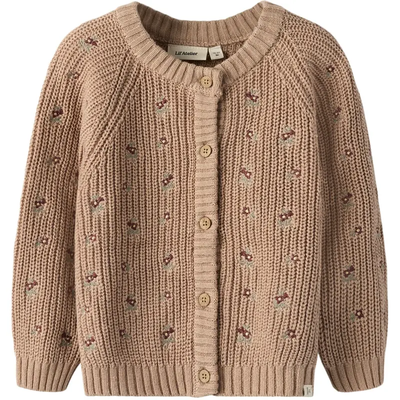 Lil'atelier Roebuck Nmfemlen Emb Ao Ls Strik Card Lil 1