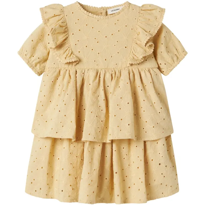 Lil'atelier Sea Mist Nmffabioli Ss Loose Kjole Lil 1