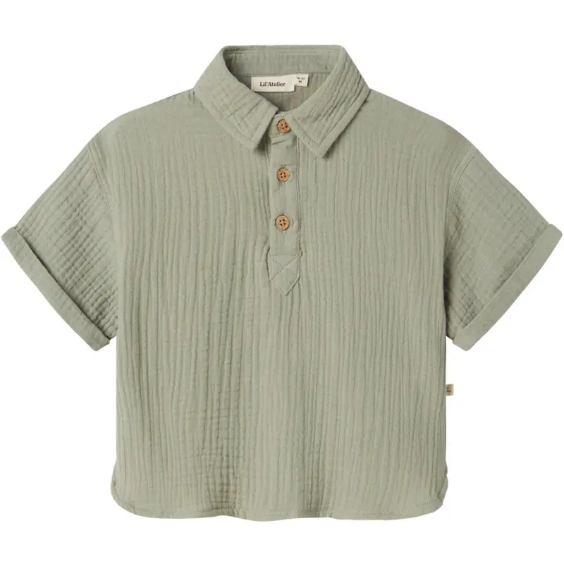 Lil'atelier Seagrass Janu Loose Skjorte 1