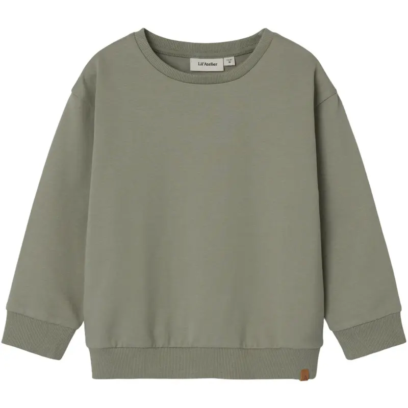 Lil'atelier Seagrass Nmmomads Ls Loose Sweat Lil 1