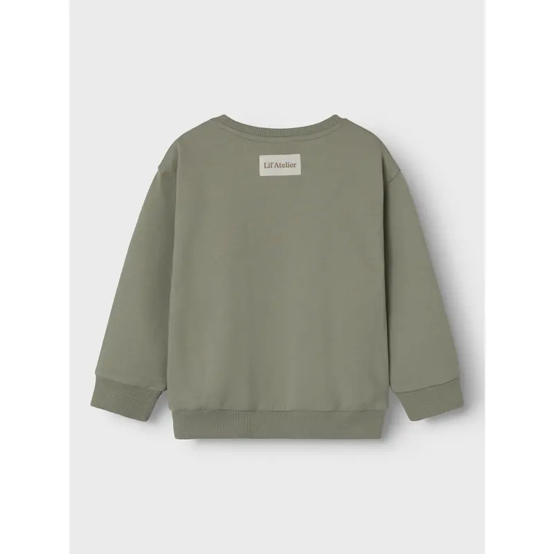 Lil'atelier Seagrass Nmmomads Ls Loose Sweat Lil 3