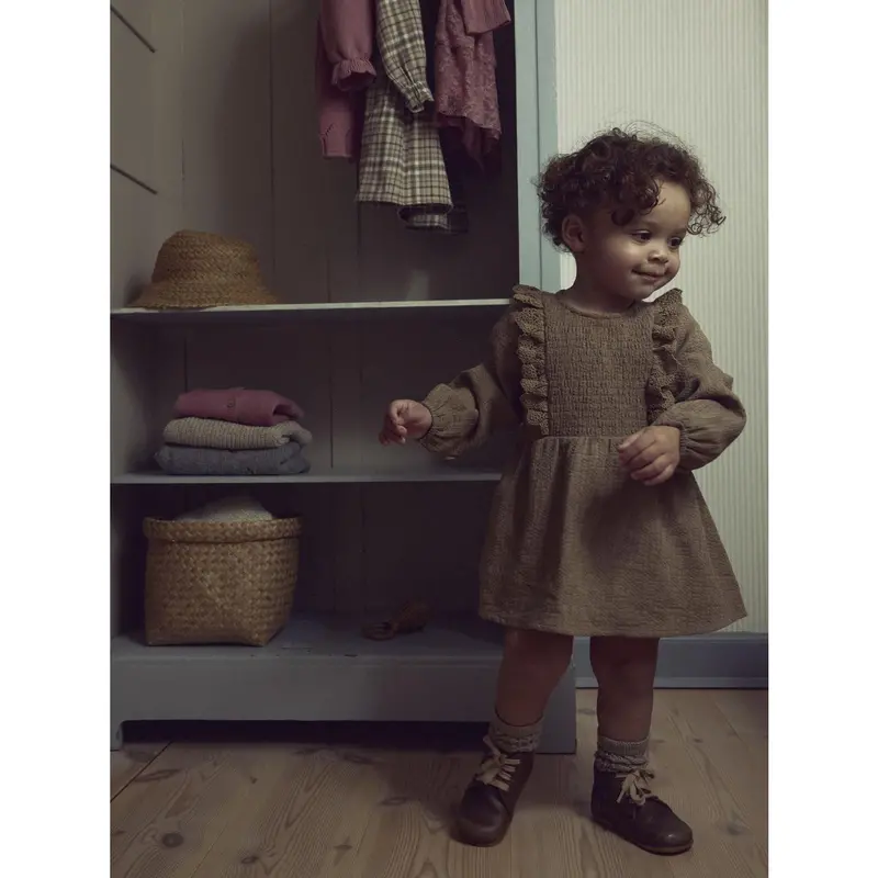 Lil'atelier Sepia Tint Nbfrosita Liu Ls Body Kjole Lil 2