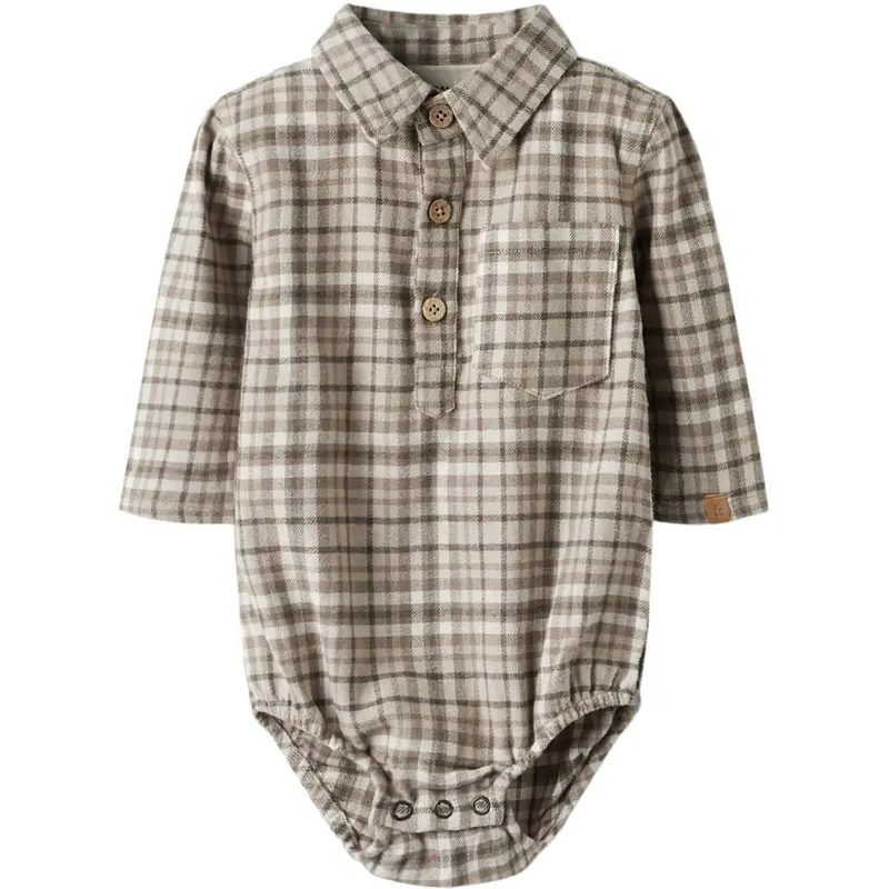 Lil'atelier Sepia Tint Nbmrebel Ls Body Skjorte Lil 1