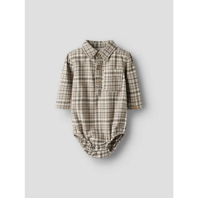 Lil'atelier Sepia Tint Nbmrebel Ls Body Skjorte Lil 3