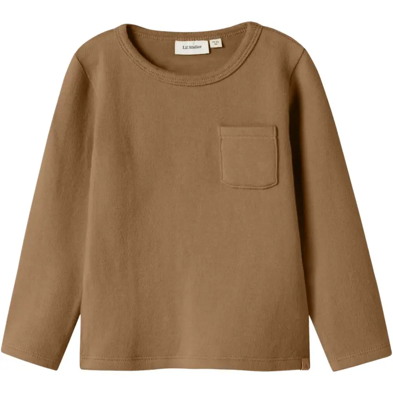 Lil'atelier Sepia Tint Nmmthoro Hen Ls Slim Top Lil 1
