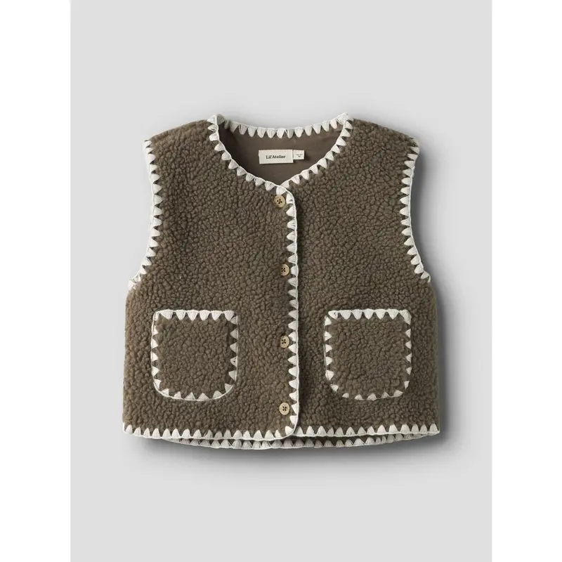 Lil'atelier Shitake Nmflajo Loose Vest Lil 4
