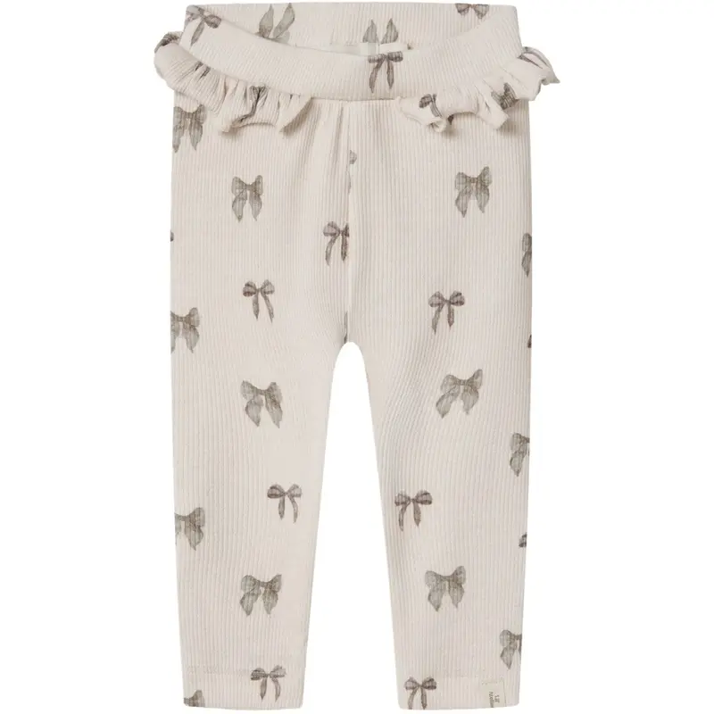 Lil'atelier Silver Peony Bow Nbfgavo Efi Slim Leggings Lil Noos 1