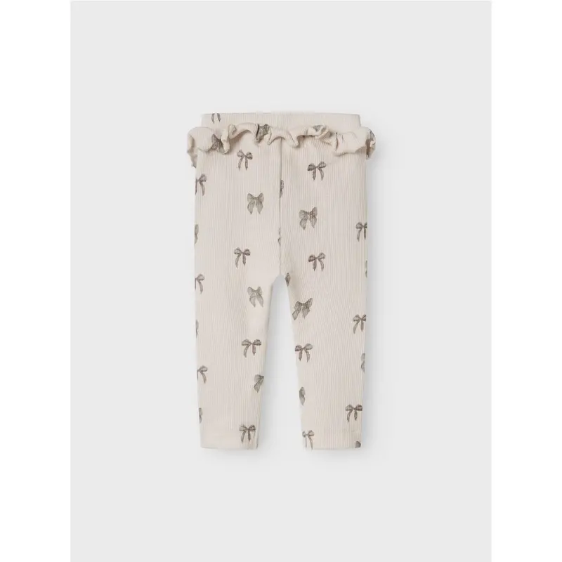 Lil'atelier Silver Peony Bow Nbfgavo Efi Slim Leggings Lil Noos 5