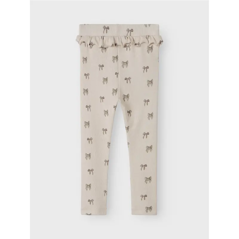 Lil'atelier Silver Peony Bow Nmfgavo Efi Slim Leggings Lil Noos 3