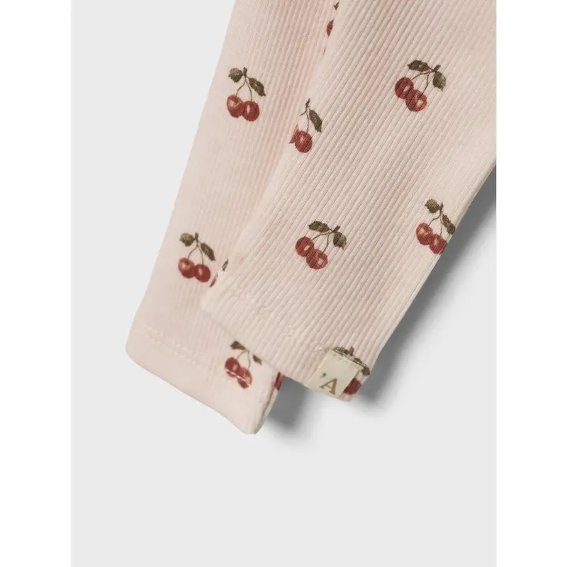 Lil'atelier Silver Peony Cherry Nbflavo Elf Slim Leggings Lil Noos 2