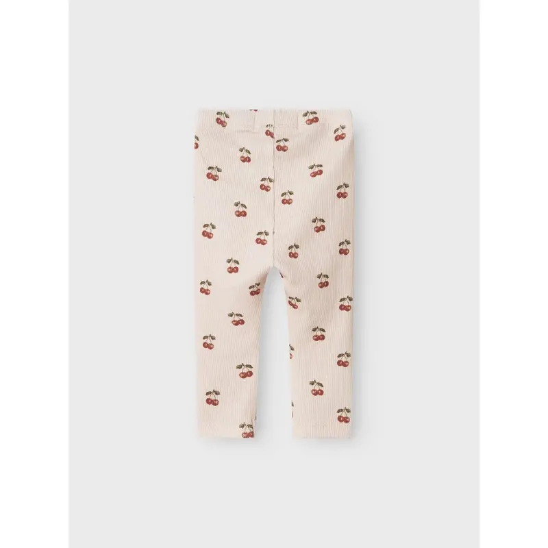 Lil'atelier Silver Peony Cherry Nbflavo Elf Slim Leggings Lil Noos 3