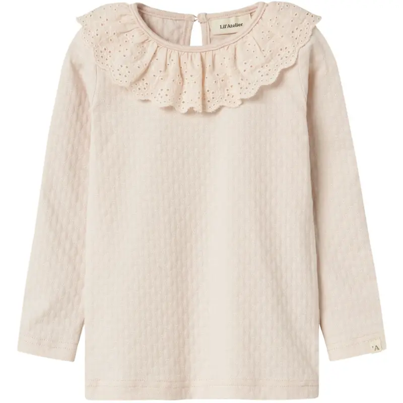 Lil'atelier Silver Peony Nmfkira Ls Slim Top Lil 1